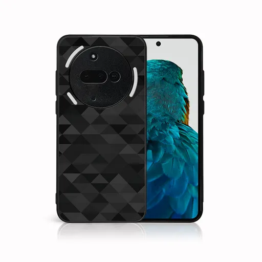 MY ART Ochranný kryt pre Nothing Phone (3a) BLACK TRIANGLES (232)