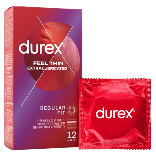 DUREX Feel thin extra lubricated 12 kusov