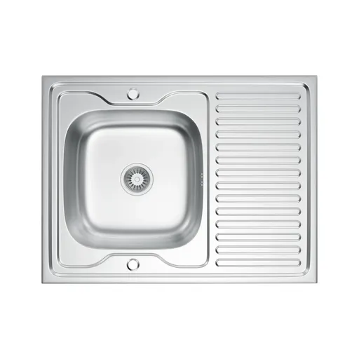 VELAZO VELAZO - Jednouhlíkový drez 80 × 60 s mikrodekorom a sifónom VELAZ8060DN