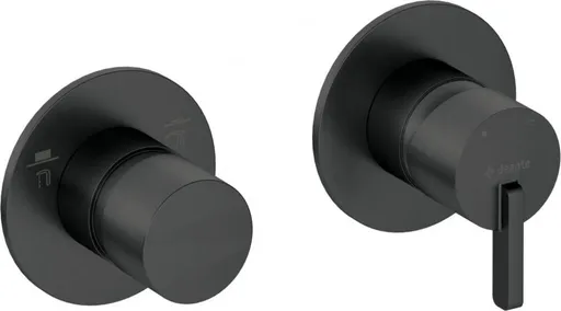 DEANTE - Silia nero Sprchová batéria, s prepínačom sprchy - horizontálna BQS_N46P