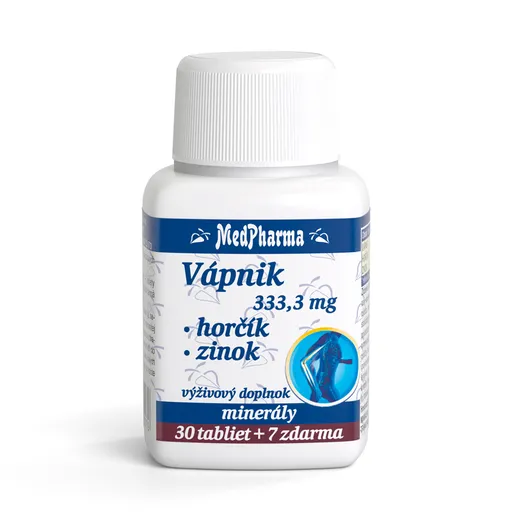 MedPharma Vápník + hořčík + Zinok 37 tabliet