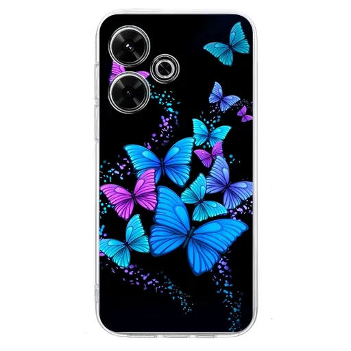 ART TPU Ochranný kryt pre Xiaomi Redmi Note 14 5G COLOR BUTTERFLIES