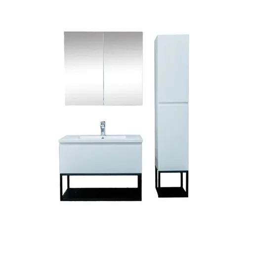 Kúpeľňová zostava s umývadlom SAT B-Way biela lesk KSETBWAY5