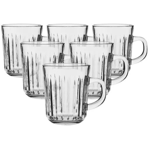 Altom Sklenený hrnček Venus 230 ml, sada 6 ks