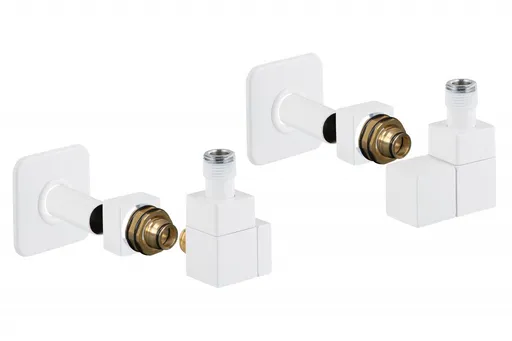 HOPA - EDGE-SET, rohový hranatý ventil (Z6) - Farba - Biela, Variant - Pravá RDEDGESETRW