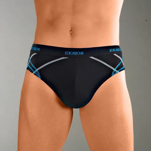 Súprava 6 slipov s kontrastným prešitím a pohodlným pásom