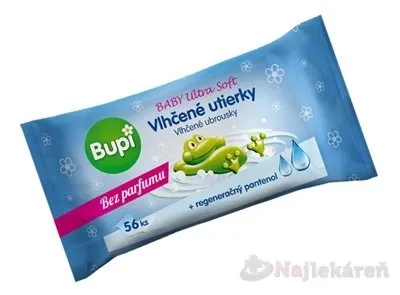 Bupi BABY Vlhčené utierky Ultra soft s pantenolom 56ks