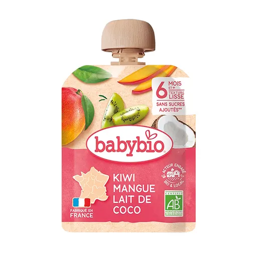 BABYBIO Kapsička kivi mango kokos 6m+ 90 g