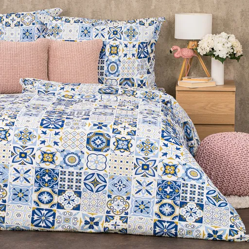 4Home Krepové obliečky Azul, 140 x 200 cm, 70 x 90 cm, 140 x 200 cm, 70 x 90 cm