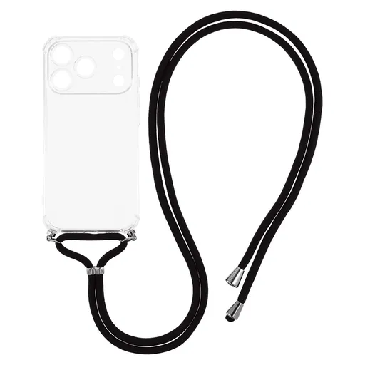 TRANSPARENT ROPE Kryt so šnúrkou Apple iPhone 17 Pro Max priehľadný