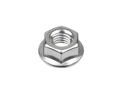 Matica šesťhranná s golierom nerez M10, ozubená