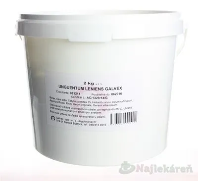 UNGUENTUM LENIENS GALVEX ung 1x1000 g
