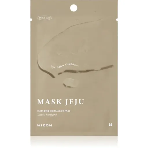 Mizon Joyful Time Jeju Lotus hydratačná plátienková maska pre čistú a zdravú pleť 23 g