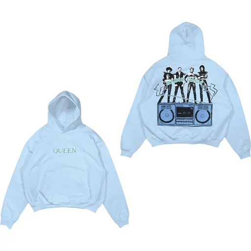 Queen mikina Radio Ga Ga Modrá S