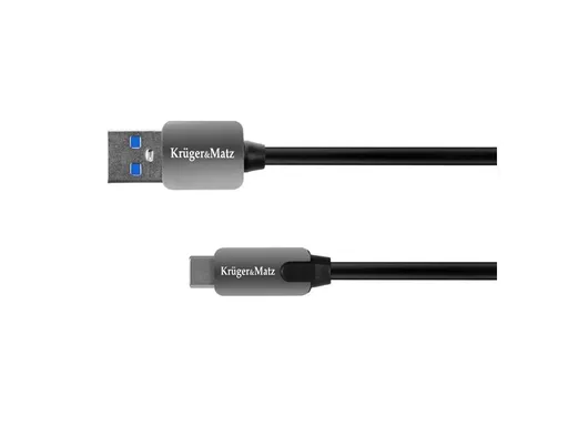 Kábel KRUGER & MATZ KM0347 USB 3.0/USB-C 0,5m Black