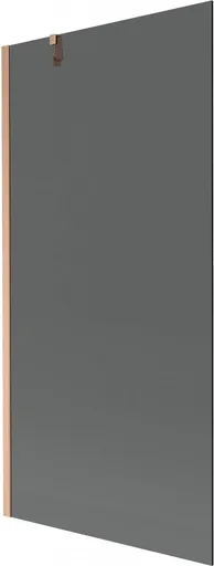 MEXEN/S - Next vaňová zástena FIX 90 x 150, grafit, meď kartáčovaná 895-090-000-00-40-65
