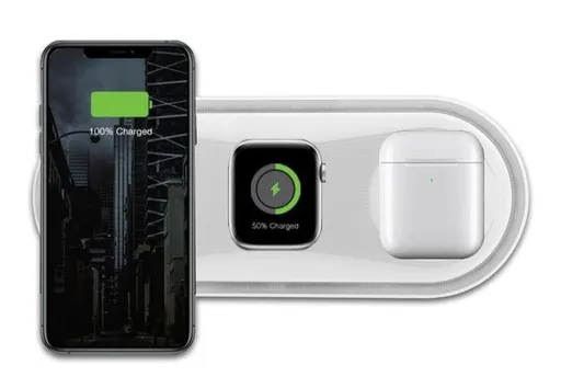 WG - Bezdrôtová nabíjačka stolná 22, 5W, Fast Wireless Charger, biela