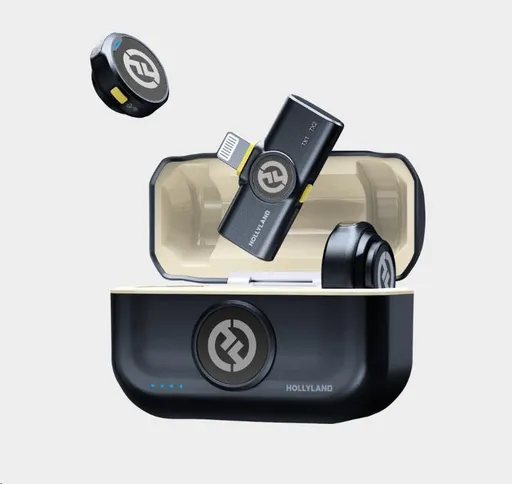 Hollyland Lark M2 Lightning - Wireless Lavalier Microphone with Lightning Plug (Duo, Shine Charcoal)