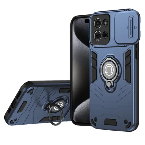 CAMPROTECT Kryt s držiakom pre Motorola Moto G75 5G modrý