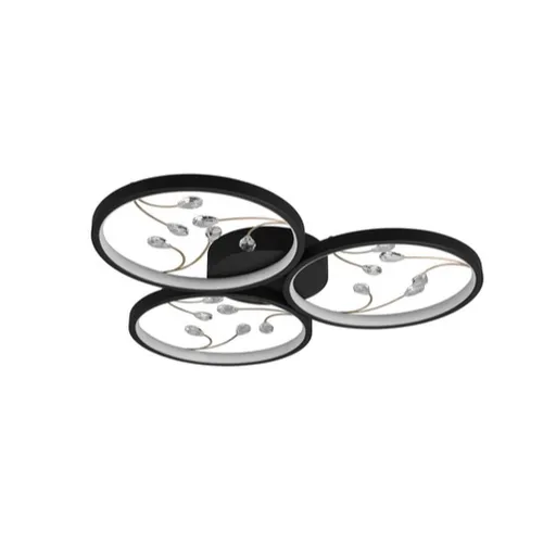 Trio Groovy led stropné osvetlenie čierna tr 642110332 TR642110332