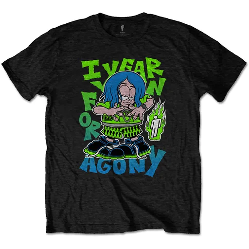 Billie Eilish tričko Agony Čierna S