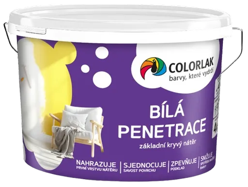 V1005 - Biela interiérová penetrácia (biela, 15 kg)
