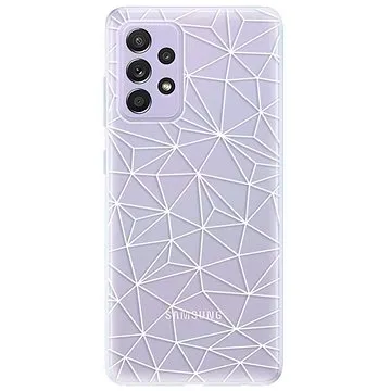 iSaprio Abstract Triangles 03 - white na Samsung Galaxy A52 (trian03w-TPU3-A52)