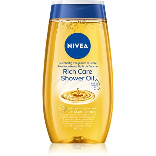 Nivea Natural ošetrujúci sprchový olej 200 ml