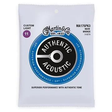 MARTIN Authentic SP 80/20 Bronze Custom Light – 3 Packs (HN202241)