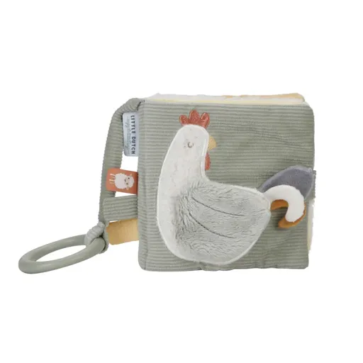 Little Dutch Little Farm Soft Activity Book kontrastná edukatívna knižka 1 ks