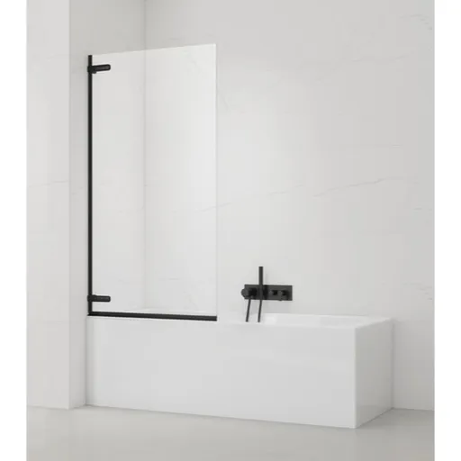 Vaňová zástena SAT TGD NEW 150x80 cm čierna SATTGVZO150CT