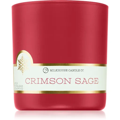 Milkhouse Candle Co. LE Winter Crimson Sage vonná sviečka 226 g