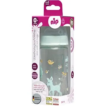 Nip sklenená fľaša so širokým hrdlom 240 ml dievča (4000821350632)