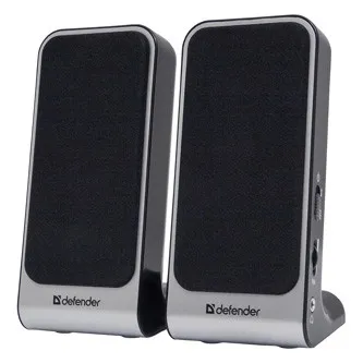 Defender reproduktory SPK-225, 2.0, 4W, šedé, regulácia hlasitosti, magneticky tienené pouzdro, konektor pre sluchátka, 200Hz~18kHz