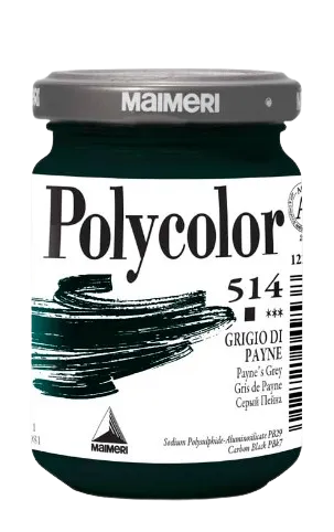 MAIMERI POLYCOLOR - Jemné vinylové farby 514 - paynes grey, 140 ml