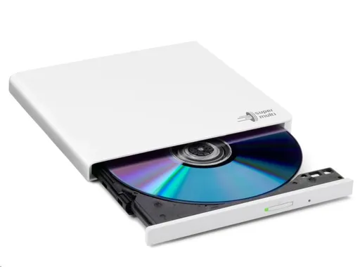 HITACHI LG - externá mechanika DVD-W/CD-RW/DVD±R/±RW/RAM GP57EW40, Slim, White, box+SW