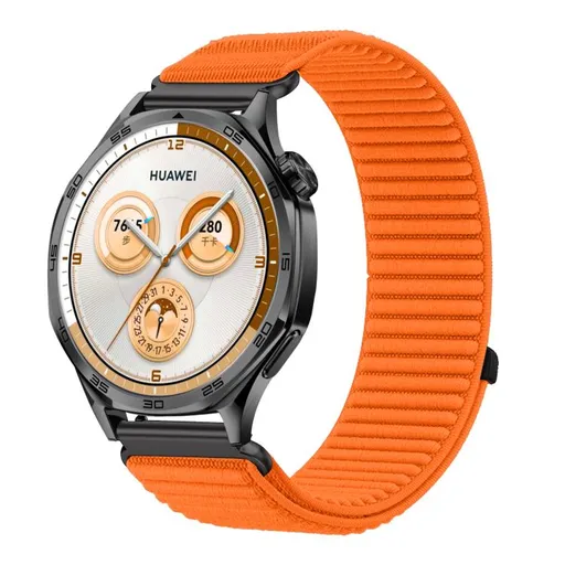 NYLON Univerzálny remienok pre smart hodinky - šírka 18mm oranžový
