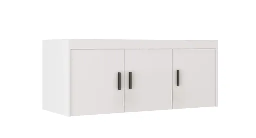 ArtLemp Nadstavec na šatníkovú skriňu ELLEN 3D | biela