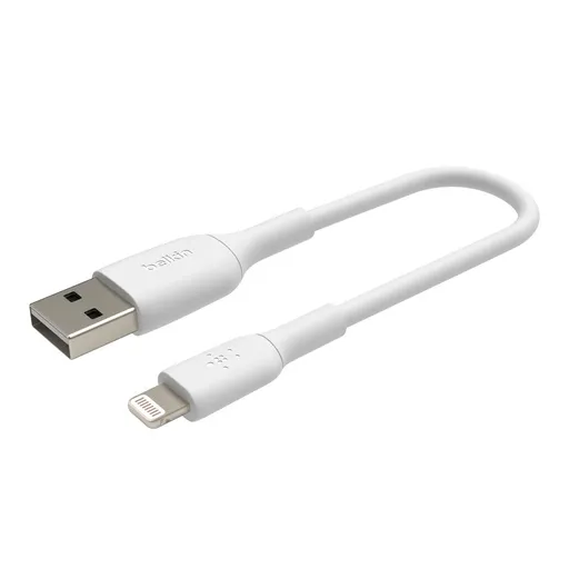 Belkin BOOST CHARGE™ Lightning/USB-A kábel, 15cm, biely