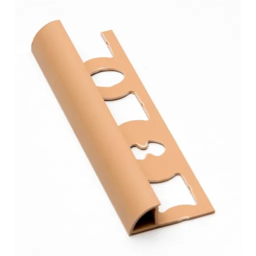 Lišta ukončovací "oblá" Profil-EU karamel, PVC, dĺžka 250 cm, výška hrany 8 mm, L825028