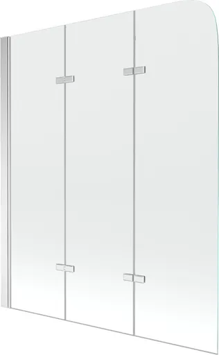 MEXEN - Felix vaňová zástena trojkrídlová 120x140, transparent, chróm 890-120-003-01-00