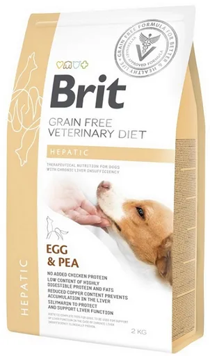 Brit Veterinary Diets GF dog Hepatic granule pre psy 2 kg