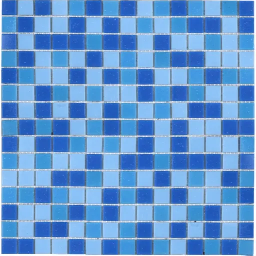 Sklenená mozaika Premium Mosaic modrá 33x33 cm mat MOS20MIX1HM