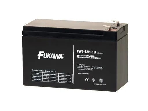 FUKAWA akumulátor FW 9-12 HRU (12V; 9Ah; faston 6,3mm; životnosť 5 rokov)