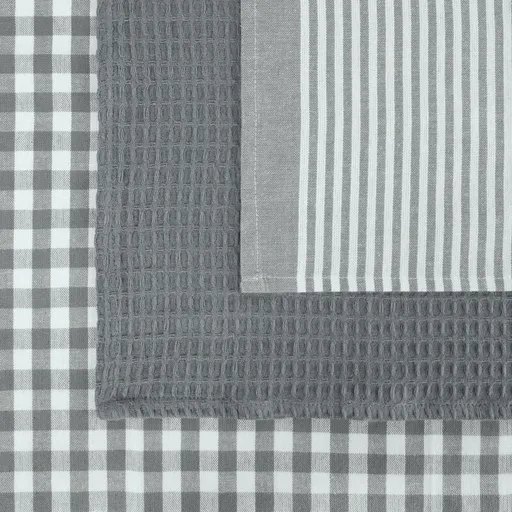 ArtFir Sada kuchynský utierok LUCY | sivá/biela 50 x 70 cm