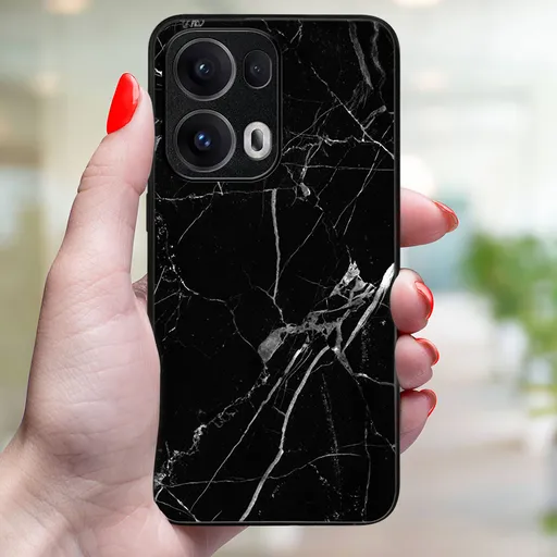 MY ART Ochranný kryt pre Oppo Reno13 Pro 5G BLACK MARBLE (142)