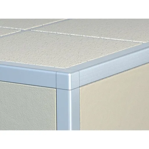 Lišta ukončovací "hranatá" Havos kartáčovaný, nerez, dĺžka 30 cm, výška hrany 12 mm, RNRZHK12