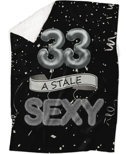 Deka Stále sexy – Čierna (vek: 33, Podšitie baránkom: ÁNO)