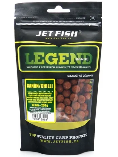 Jet fish boilie legend range banán chillii - 250 g 24 mm