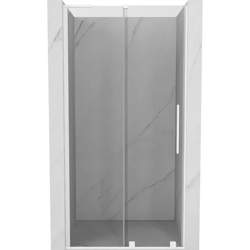 MEXEN/S - Velar L posuvné sprchové dvere 100, transparent, biela 871-100-003-01-20